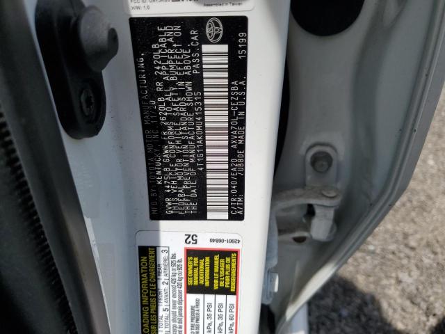 Photo 11 VIN: 4T1G11AK0MU415315 - TOYOTA CAMRY 