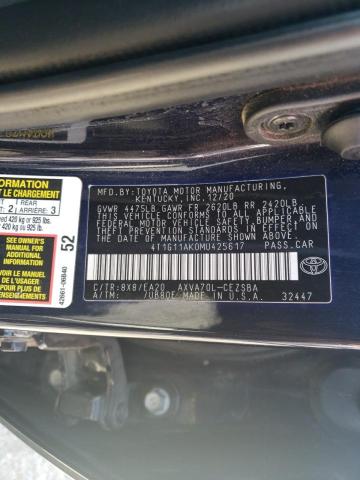 Photo 11 VIN: 4T1G11AK0MU425617 - TOYOTA CAMRY SE 