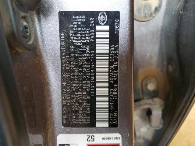 Photo 12 VIN: 4T1G11AK0MU441753 - TOYOTA CAMRY SE 