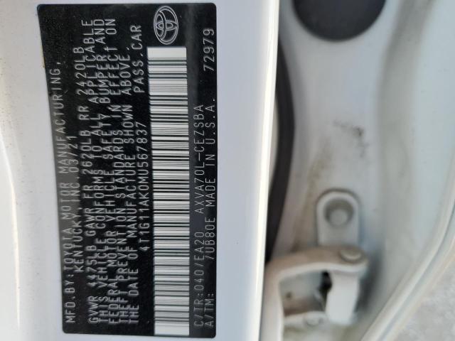 Photo 11 VIN: 4T1G11AK0MU567837 - TOYOTA CAMRY 