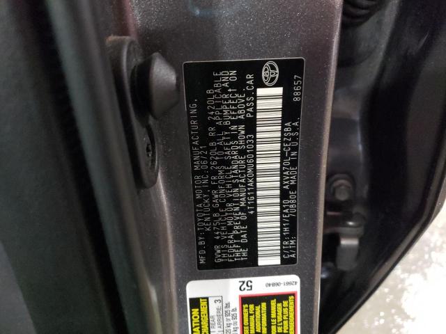 Photo 12 VIN: 4T1G11AK0MU601033 - TOYOTA CAMRY SE 