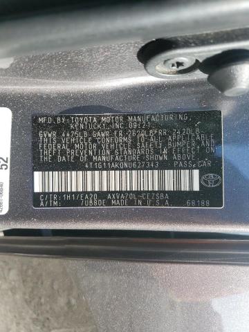 Photo 12 VIN: 4T1G11AK0NU627343 - TOYOTA CAMRY SE 