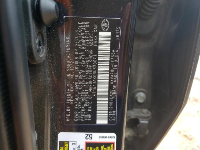 Photo 11 VIN: 4T1G11AK0NU639671 - TOYOTA CAMRY SE 