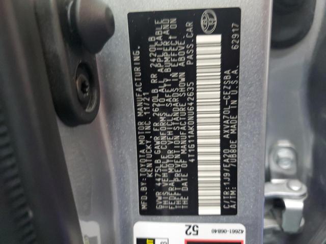 Photo 11 VIN: 4T1G11AK0NU642635 - TOYOTA CAMRY SE 