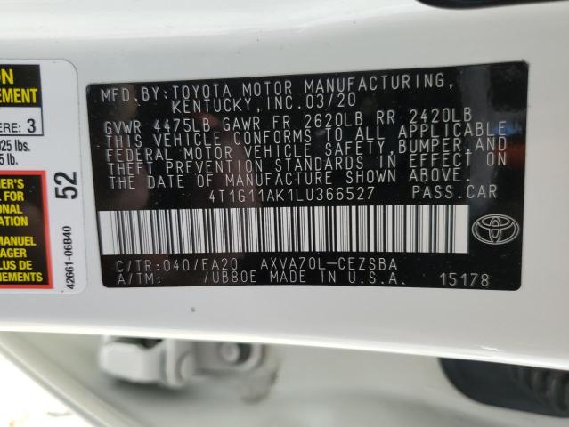 Photo 11 VIN: 4T1G11AK1LU366527 - TOYOTA CAMRY SE 