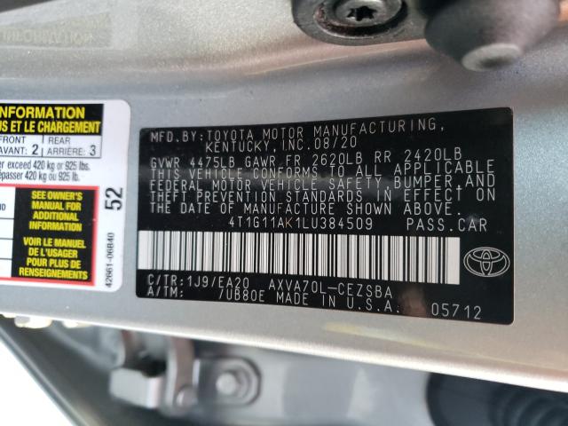 Photo 9 VIN: 4T1G11AK1LU384509 - TOYOTA CAMRY SE 