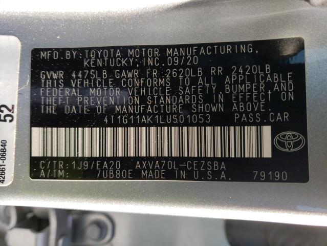 Photo 12 VIN: 4T1G11AK1LU501053 - TOYOTA CAMRY SE 