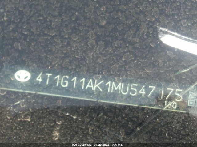 Photo 8 VIN: 4T1G11AK1MU547175 - TOYOTA CAMRY 