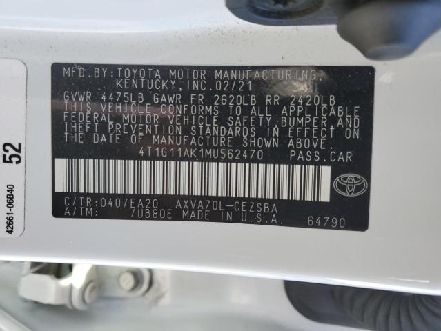 Photo 12 VIN: 4T1G11AK1MU562470 - TOYOTA CAMRY 