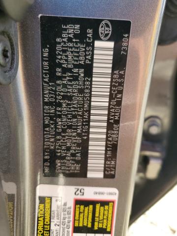 Photo 11 VIN: 4T1G11AK1MU568382 - TOYOTA CAMRY SE 