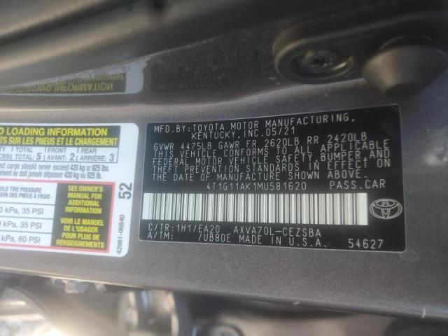 Photo 9 VIN: 4T1G11AK1MU581620 - TOYOTA CAMRY SE 