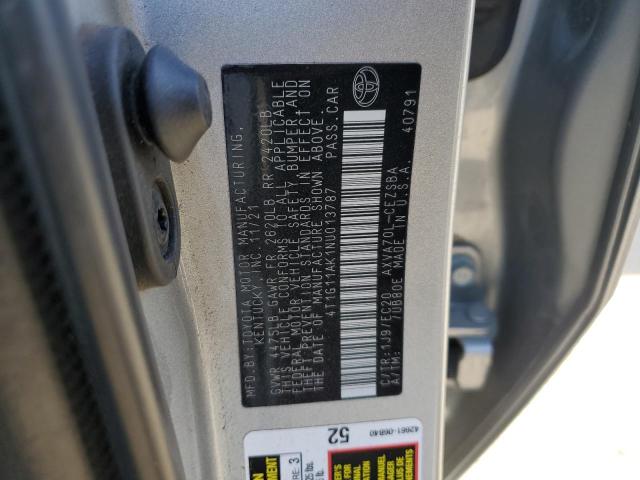 Photo 11 VIN: 4T1G11AK1NU013787 - TOYOTA CAMRY SE 