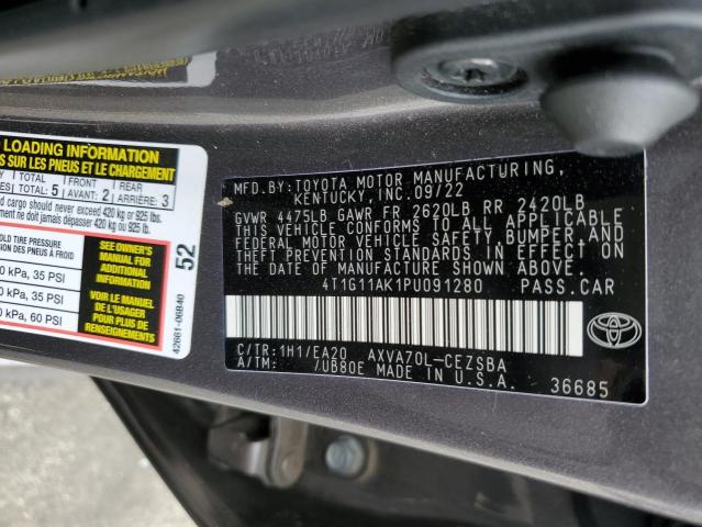 Photo 11 VIN: 4T1G11AK1PU091280 - TOYOTA CAMRY 