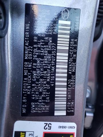 Photo 11 VIN: 4T1G11AK1PU735277 - TOYOTA CAMRY SE N 