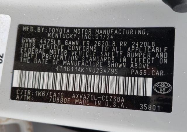 Photo 11 VIN: 4T1G11AK1RU234795 - TOYOTA CAMRY SE N 