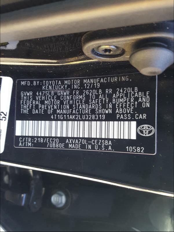 Photo 9 VIN: 4T1G11AK2LU328319 - TOYOTA CAMRY SE 