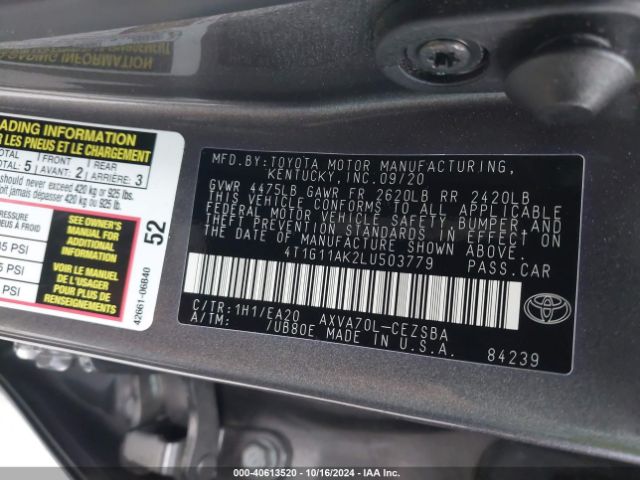 Photo 8 VIN: 4T1G11AK2LU503779 - TOYOTA CAMRY 