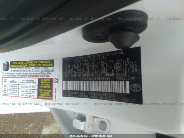 Photo 8 VIN: 4T1G11AK2LU889992 - TOYOTA CAMRY 