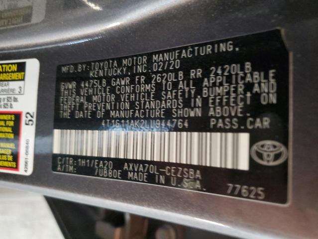 Photo 11 VIN: 4T1G11AK2LU944764 - TOYOTA CAMRY SE 