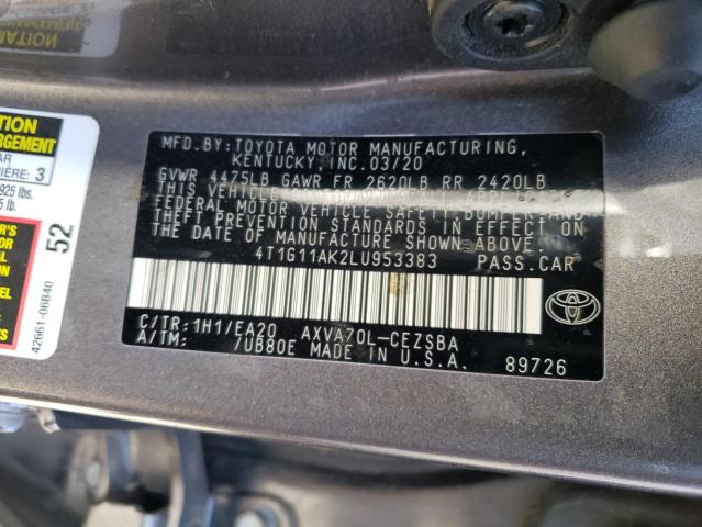 Photo 11 VIN: 4T1G11AK2LU953383 - TOYOTA CAMRY 