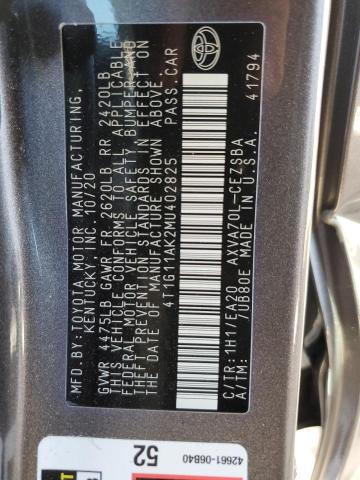 Photo 11 VIN: 4T1G11AK2MU402825 - TOYOTA CAMRY 