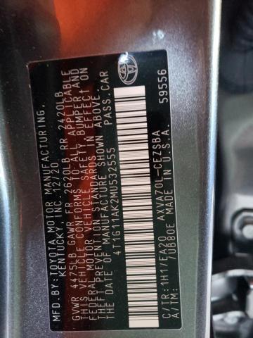 Photo 11 VIN: 4T1G11AK2MU532555 - TOYOTA CAMRY SE 