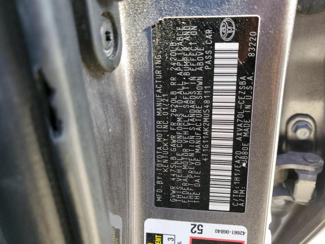 Photo 11 VIN: 4T1G11AK2MU548111 - TOYOTA CAMRY SE 