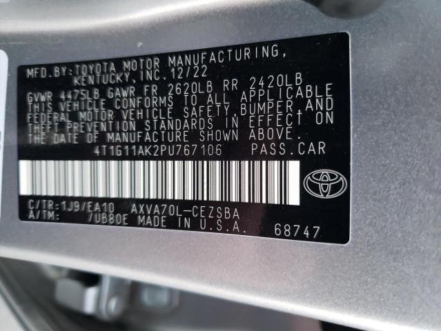 Photo 12 VIN: 4T1G11AK2PU767106 - TOYOTA CAMRY 