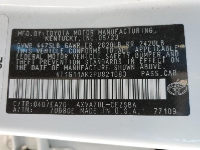 Photo 11 VIN: 4T1G11AK2PU821083 - TOYOTA CAMRY SE N 