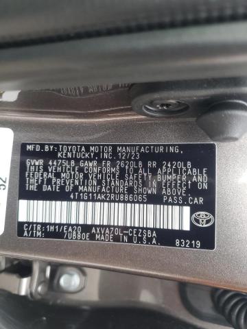 Photo 11 VIN: 4T1G11AK2RU886065 - TOYOTA CAMRY 