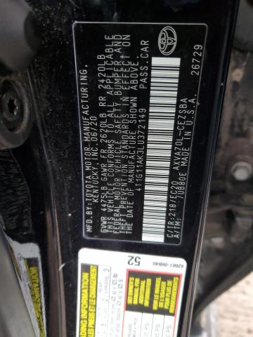 Photo 11 VIN: 4T1G11AK3LU372149 - TOYOTA CAMRY SE 