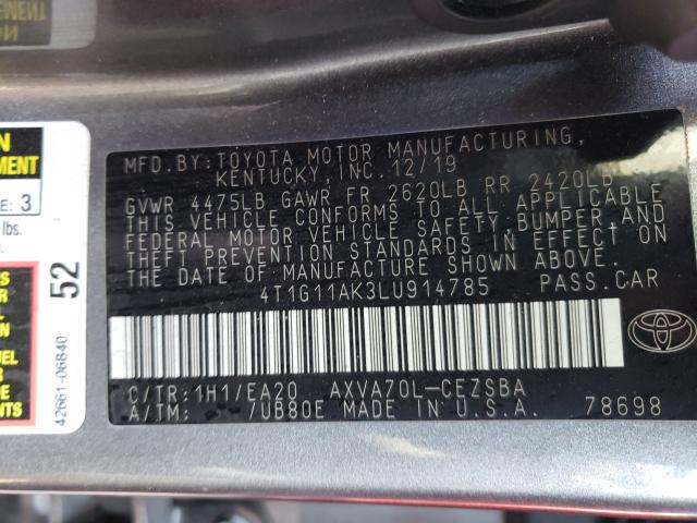 Photo 9 VIN: 4T1G11AK3LU914785 - TOYOTA CAMRY SE 