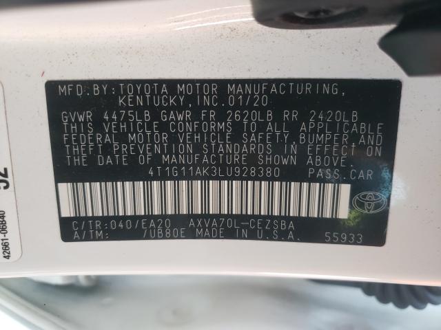 Photo 9 VIN: 4T1G11AK3LU928380 - TOYOTA CAMRY SE 