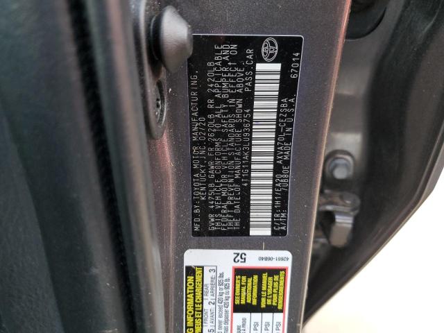 Photo 11 VIN: 4T1G11AK3LU936754 - TOYOTA CAMRY 