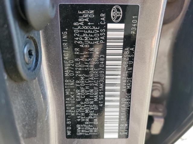 Photo 11 VIN: 4T1G11AK3LU970483 - TOYOTA CAMRY SE 