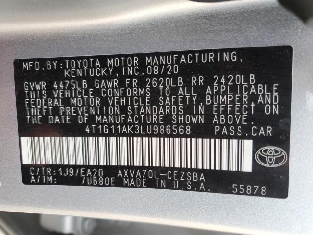 Photo 11 VIN: 4T1G11AK3LU986568 - TOYOTA CAMRY SE 