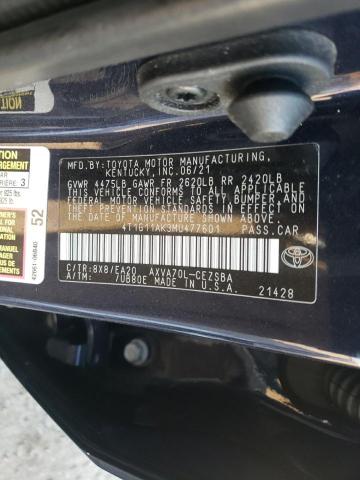 Photo 12 VIN: 4T1G11AK3MU477601 - TOYOTA CAMRY 