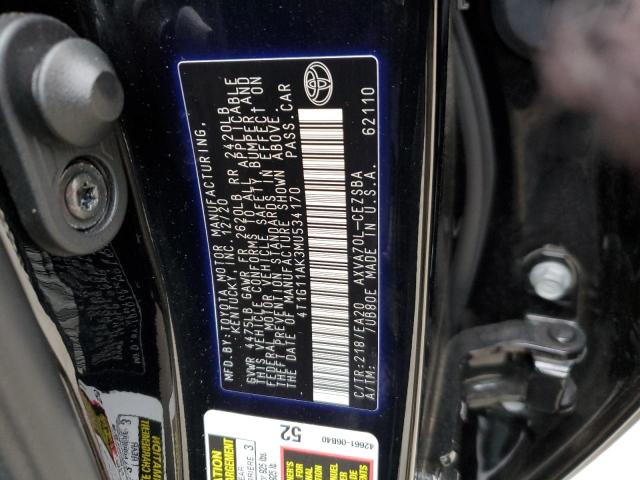 Photo 11 VIN: 4T1G11AK3MU534170 - TOYOTA CAMRY 