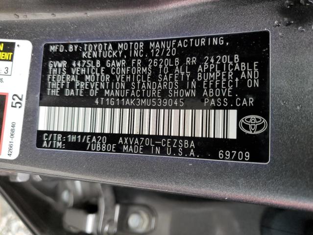 Photo 11 VIN: 4T1G11AK3MU539045 - TOYOTA CAMRY SE 