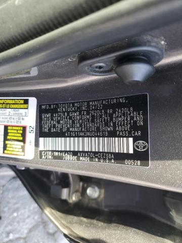 Photo 11 VIN: 4T1G11AK3NU044619 - TOYOTA CAMRY SE 