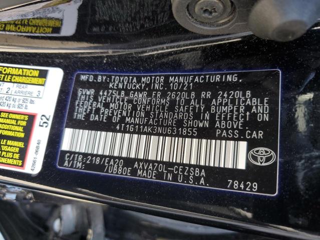 Photo 11 VIN: 4T1G11AK3NU631855 - TOYOTA CAMRY 