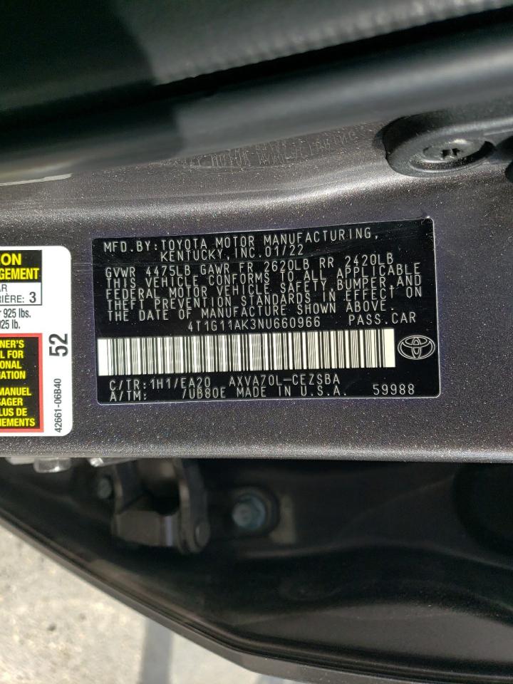 Photo 12 VIN: 4T1G11AK3NU660966 - TOYOTA CAMRY 