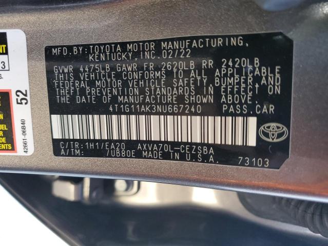 Photo 11 VIN: 4T1G11AK3NU667240 - TOYOTA CAMRY 