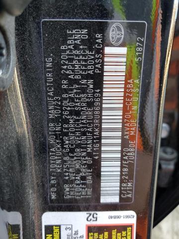 Photo 11 VIN: 4T1G11AK3RU869694 - TOYOTA CAMRY SE N 