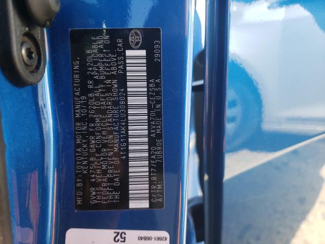 Photo 9 VIN: 4T1G11AK4LU308024 - TOYOTA CAMRY SE 