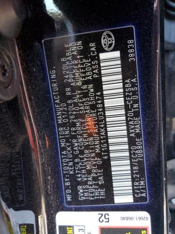 Photo 11 VIN: 4T1G11AK4LU348474 - TOYOTA CAMRY SE 