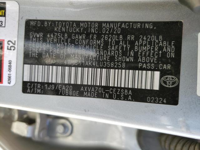 Photo 12 VIN: 4T1G11AK4LU358258 - TOYOTA CAMRY SE 