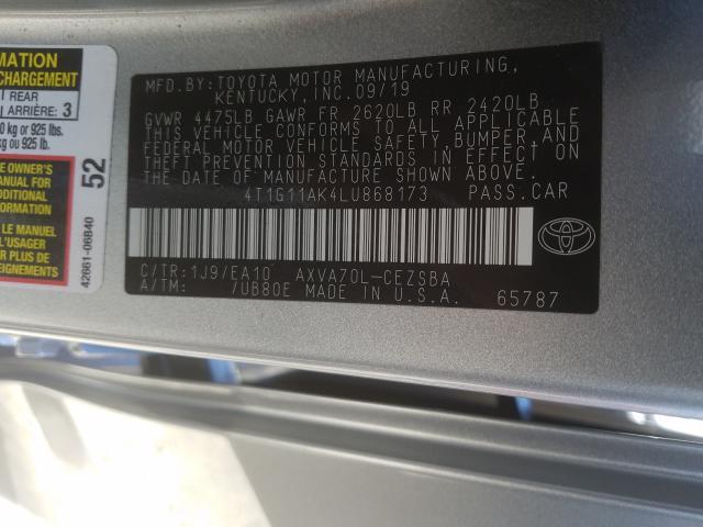 Photo 9 VIN: 4T1G11AK4LU868173 - TOYOTA CAMRY SE 