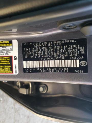 Photo 9 VIN: 4T1G11AK4LU907568 - TOYOTA CAMRY SE 