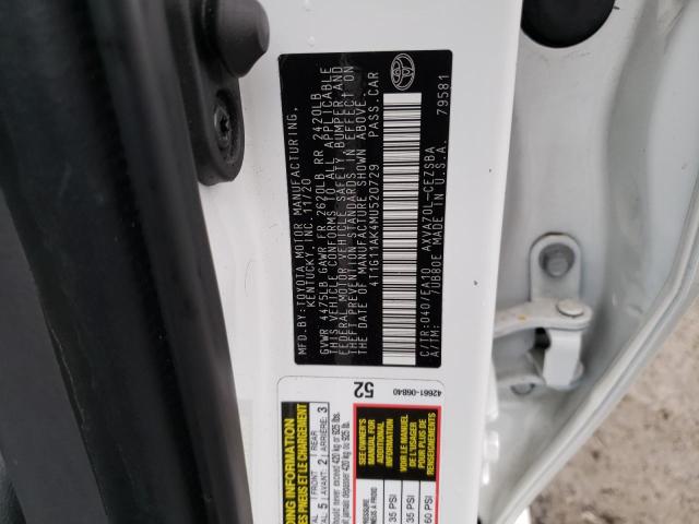 Photo 12 VIN: 4T1G11AK4MU520729 - TOYOTA CAMRY SE 